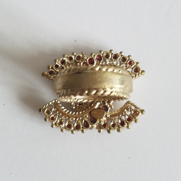 Chanel CC Logo Gold Plated Ring Size 6 - Picture 8 of 11